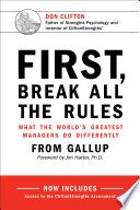 First, Break All The Rules